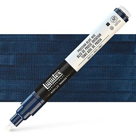 Liquitex : Professional : Marker : 2-4mm Chisel Nib : Prussian Blue Hue