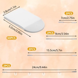 Hpmjz 60 pcs Face Lift Tape Invisible Neck Invisible Lifting Bands Ultra-Thin Facial Lifter Instant Lift Facial Patch Facelift Sticker with 8 String for Special Events Makeup Cosmetic Wrinkle Sagging