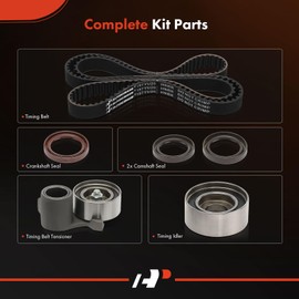 A-Premium Engine Timing Belt Kit Compatible with Honda Pilot 2016-2022, Odyssey 2018-2022, Ridgeline 2017-2023, Passport 2019-2023 & Acura MDX 2014-2020, TLX 2015-2020, RLX 2014-2020 - 3.5L