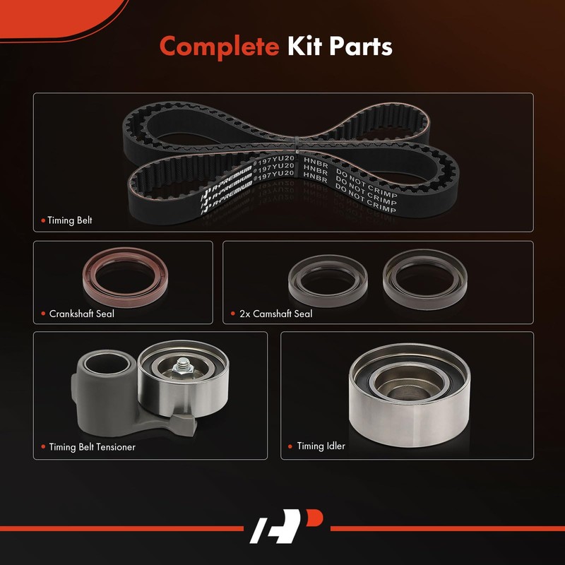 A-Premium Engine Timing Belt Kit Compatible with Honda Pilot 2016-2022,