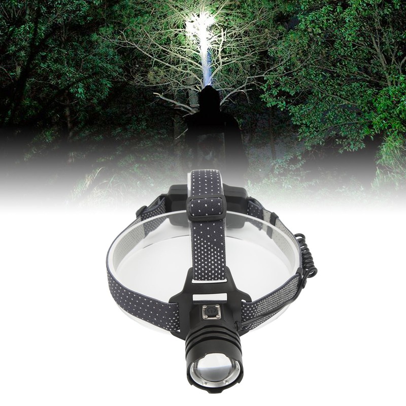 Headlamps for XHP160 LED Bulb Type C Charging Telescopic Zoom