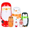 Cute Nesting Dolls Matryoshka Doll Russian Handmade Wooden Dolls Cartoon