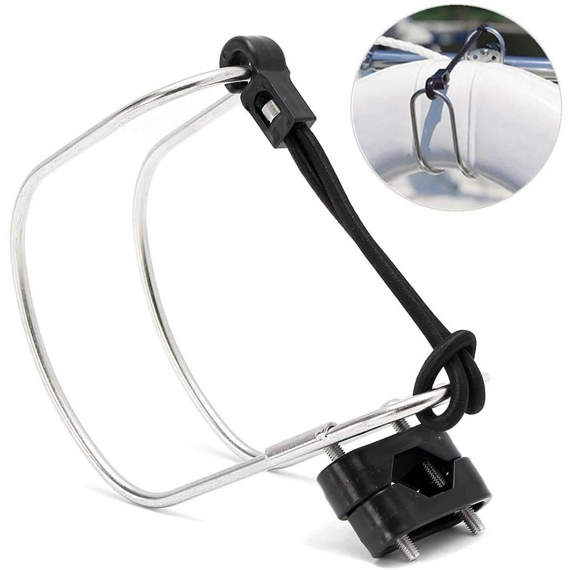 FUTURUP Stainless Steel Marine Horseshoe Bracket Life Buoy Ring Holder