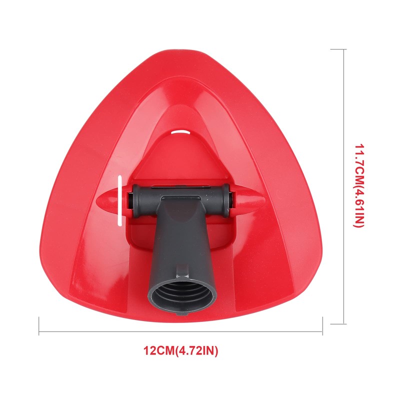 Red Spin Mop Head Base Compatible with Vileda RinseClean 2Tank
