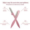 12 Pairs of Eyebrow Stencils + Eyebrow Shaper + Holder,