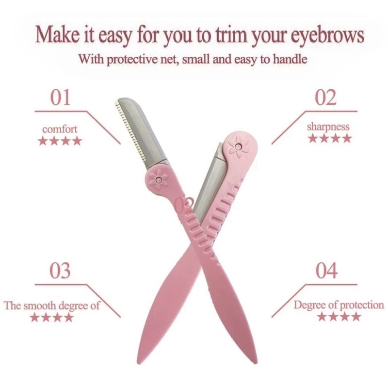 12 Pairs of Eyebrow Stencils + Eyebrow Shaper + Holder,