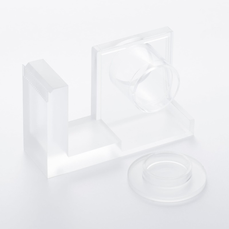 MUJI NDE46A1A Acrylic Tape Dispenser, Cellophane Tape, Small, Compatible with