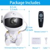 VEANANO Astronaut Galaxy Projector - 360° Rotating Night Light Adjustable,