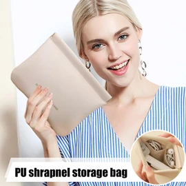 Earbuds Case, Closure Soft Elastic Snap Spring Pouch, Compact Storage with Snap Spring Closure for Coin Purse Travel Home Friend Colleagues