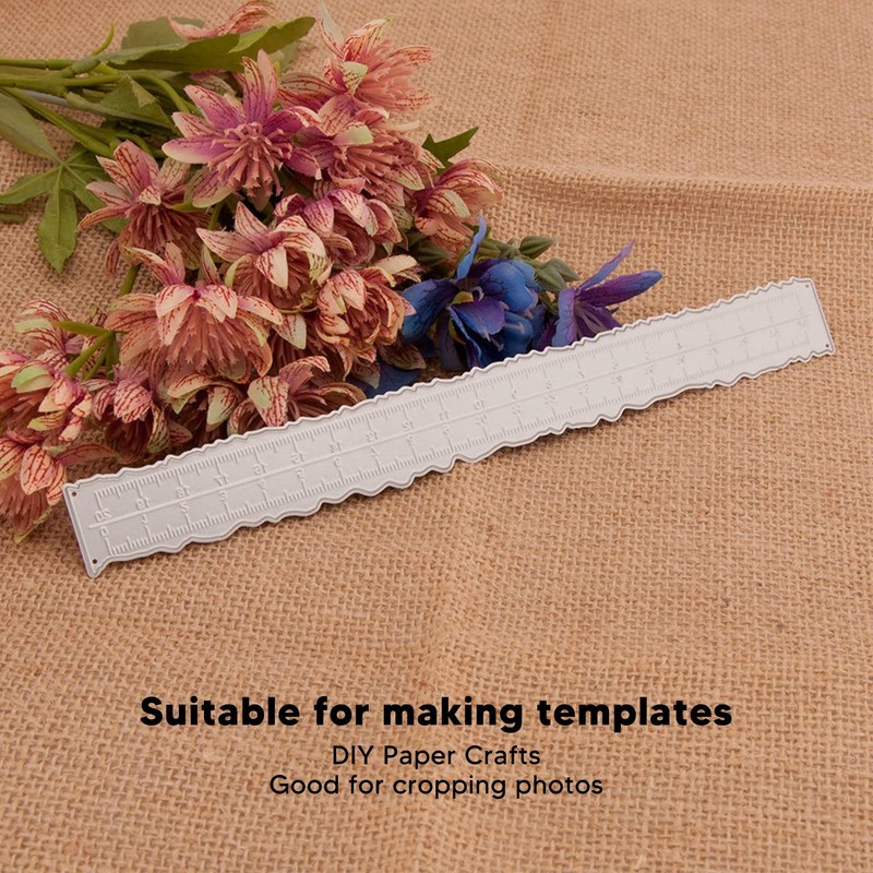 3pcs DIY Making Ruler Die Cut Ruler Jagged Deckle Edge