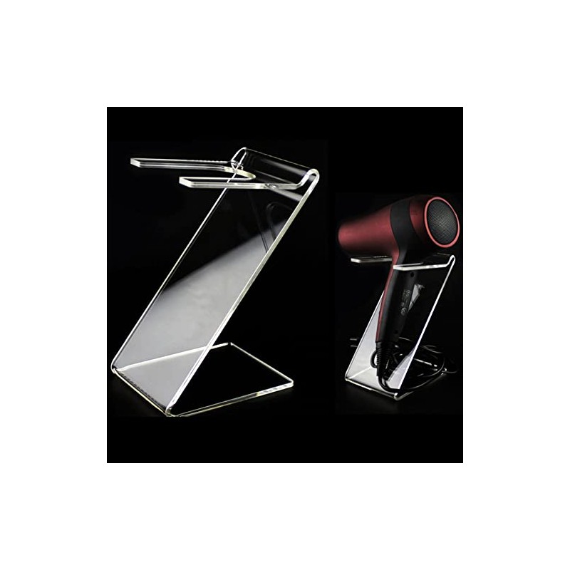 esowemsn 1PC Clear Acrylic Hair Dryer Holder Hair Dryer Display