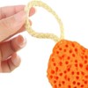 Esponja de Baño Natural en Forma de Panal Naranja, 1