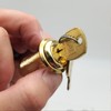 CompX C8055 Cam Lock 1-7/16"L x 3/4"D Cylinder Bright Brass