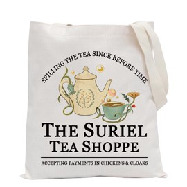 POFULL Suriel Tea Tote Bag Bookish Gift For Book Lover The Night Court Gift (Spilling the Tea CA)