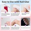 24PCS Ombre Press on Nails - Short Square False Nails