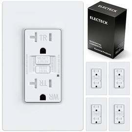 ELECTECK 5 Pack 20A GFCI Outlets, WR Self-Test GFI Receptacle, UL Listed