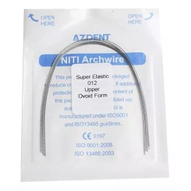 Azdent Paquete 10 Arcos Acero Ortodoncia Brackets Azdent