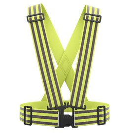 Multiple colors optional High Visibility hi vis Reflective running safety Vest (Yellow3)