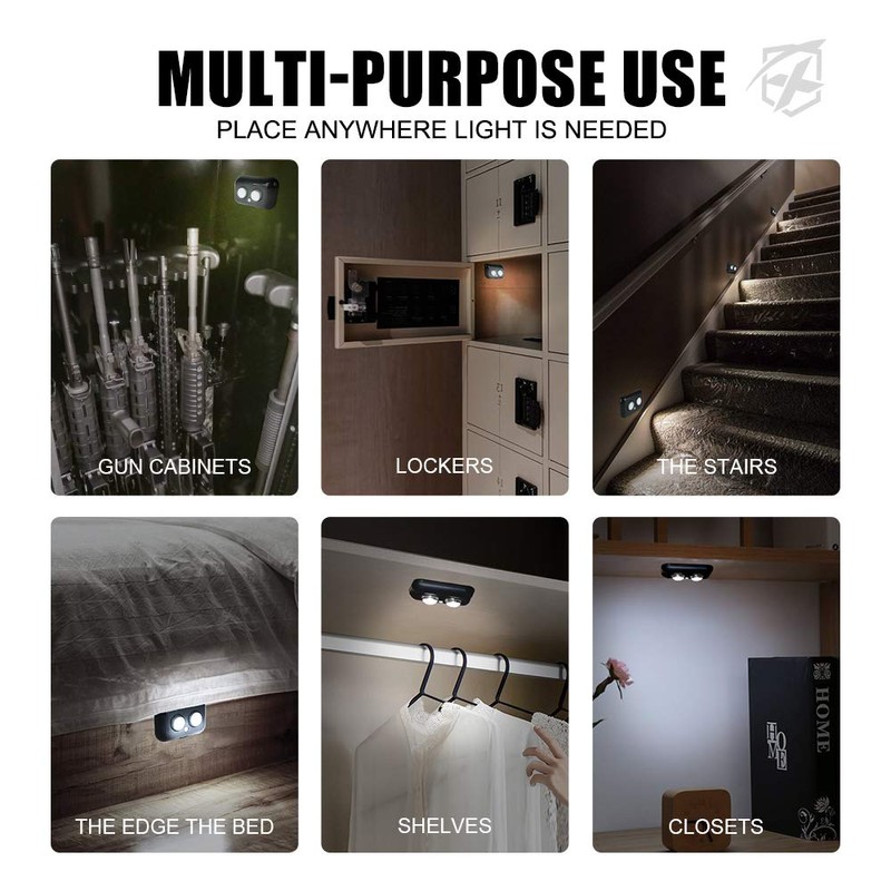 Xprite 2 PCS Gun Safe Light Kit with PIR Motion
