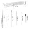 8 Pcs Ear Wax Removal Kit, Curved Tip Tweezer, Ear