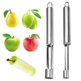 Apfelentkerner, 2 Stück Apfelausstecher Edelstahl Entkerner Apfel Apfelstecher Ausstecher Apfel Apfelentkerner Apfelausstecher mit Edelstahlklinge Entkerner für Bratapfel und Apfelkuchen