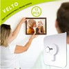 VELTO ENTERPRISES Self-Adhesive Photo Frame Hooks | No-Drill, Heavy-Duty Wall