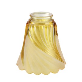 Aspen Creative 23172-4 Transitional Amber Ceiling Fan Replacement Glass Shade. 2-1/8"Fitter, 4-3/4"Diameter x 4-7/8"Height. 4 Pack