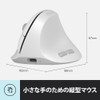 DELUX Ergonomic Mouse Wireless Small Vertical Mouse (M618AIR-White)