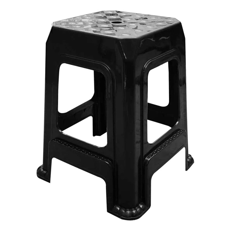 mdj 4 Bancos De Plástico Grandes Negros Para Negocio