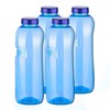 4 x 1 Litre Water Bottle Tritan, BPA-free