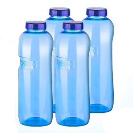 4 x 1 Litre Water Bottle Tritan, BPA-free