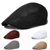 Flat Cap Men's Summer Flat Cap Summer Mesh Flat Cap