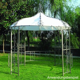 Burma Replacement Roof Gazebo 300 cm Round PVC White