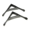 Oakcrafts - Pair of Cast Iron Boom Style Shelf Brackets