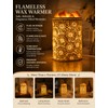 Wax Melt Warmer with Timer White Ceramic Electric Christmas Dimmable