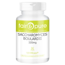Fair & Pure® - Saccharomyces boulardii - 120 capsules - 6.4 billion benevolent yeast colonies in time-delayed DRcaps