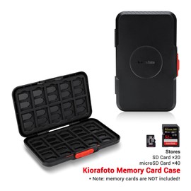 Pop Up Style Memory Card Case,60 Slots Memory Card Holder Wallet for 20 SD SDHC SDXC & 40 Micro SD SDXC SDHC TF MSD Cards,Portable Slim Micro SD Card Case Storage Organizer with EVA Foam Interior