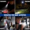 WORKPRO 2Pack Rechargeable Mini Pen Light Flashlight LED Pocket Flashlight