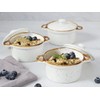 ONEMORE Ramekins with Lids, 6 oz Oven Safe Ceramic Mini