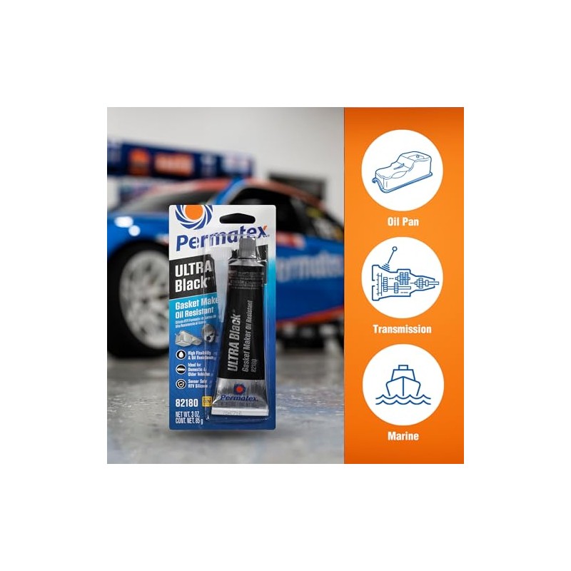 Permatex Ultra Black Maximum Oil Resistance RTV Silicone Gasket Maker