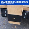 Lonffery Trailer Stake Pocket - 8PCS Trailer Side 2x4 Brackets