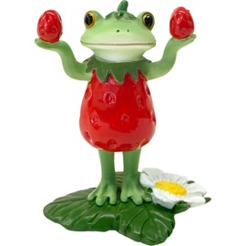 Daikai Copeau 74022 Strawberry Covered Frog 1.6 x 1.8 x 2.0 inches (4.2 x 4.6 x 5.1 cm)