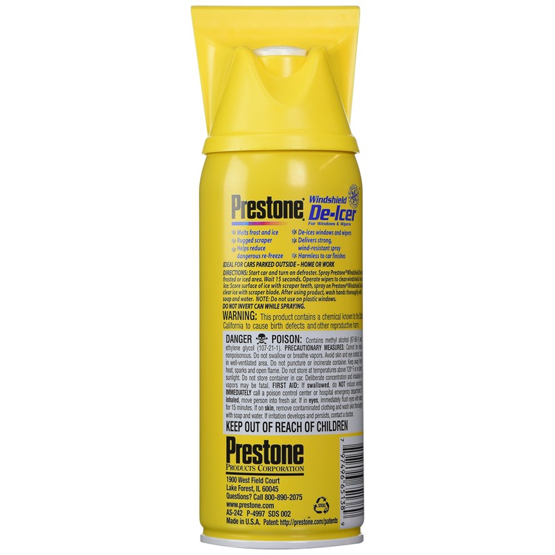 Prestone Windshield De-Icer, 11 oz