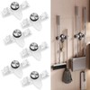yunanwa 6PCS Broom Holder Mop Hanger Wall Mount, No Drill