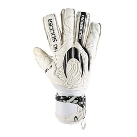 HO Soccer Guerrero Shield Essential Goalie Goalkeeper Gloves for Youth&Adult, Football Gloves with Excellent Grip Performance & Control, White/Black, Size 8