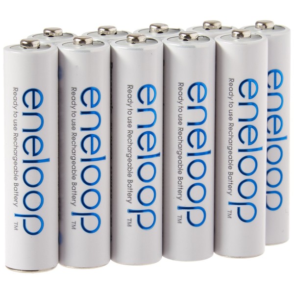 Eneloop TS-9RO6-4EQX AAA 4th Generation 800mAh Min. 750mAh NiMH Pre-Charged Rechargeable Battery with Holder Pack of 10