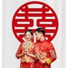LRGKMCWTOB 2PCS Chinese Wedding Decoration Double Happiness Decorations Chinese Wedding