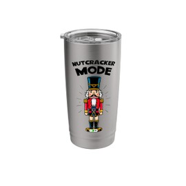 Nutcracker Mode ON Christmas Party New Year Xmas Party Tee Stainless Steel Insulated Tumbler