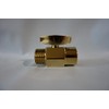 Brass 100% Shut Off Valve for Shower Head (Titanium Gold)