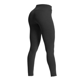 Aoxjox High Waisted Workout Leggings for Women Trinity Yoga Pants 26.5" (Black Marl, Large)
